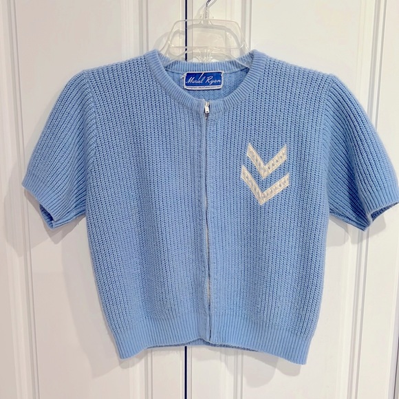 1950’s Vintage Muriel Ryan Zippered Sweater - Picture 1 of 7